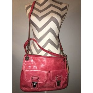 COACH Poppy Hippie Shoulder/Crossbody - Dark Pink